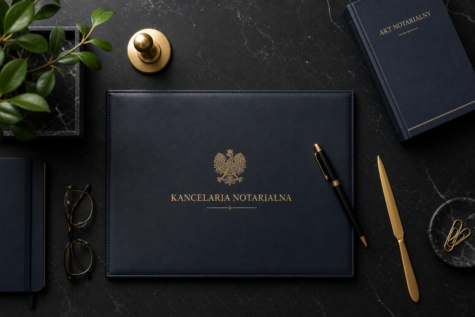 Kancelaria Notarialna Maciej Czaprowicz - biurko notarialne